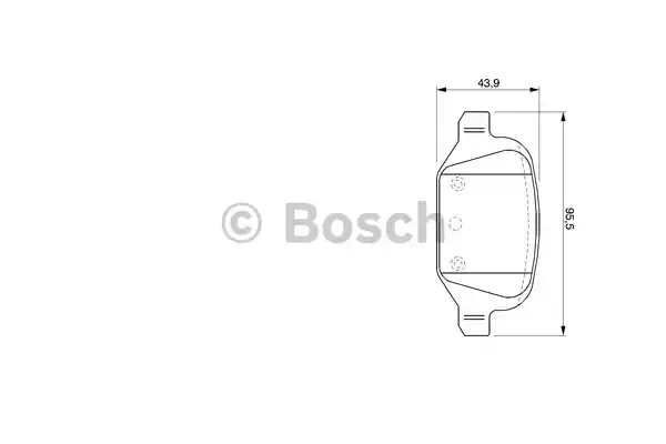 Комплект тормозных колодок дискового тормоза BOSCH 0986424756
