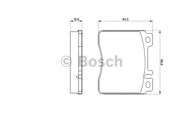 Комплект тормозных колодок дискового тормоза BOSCH 0986460976