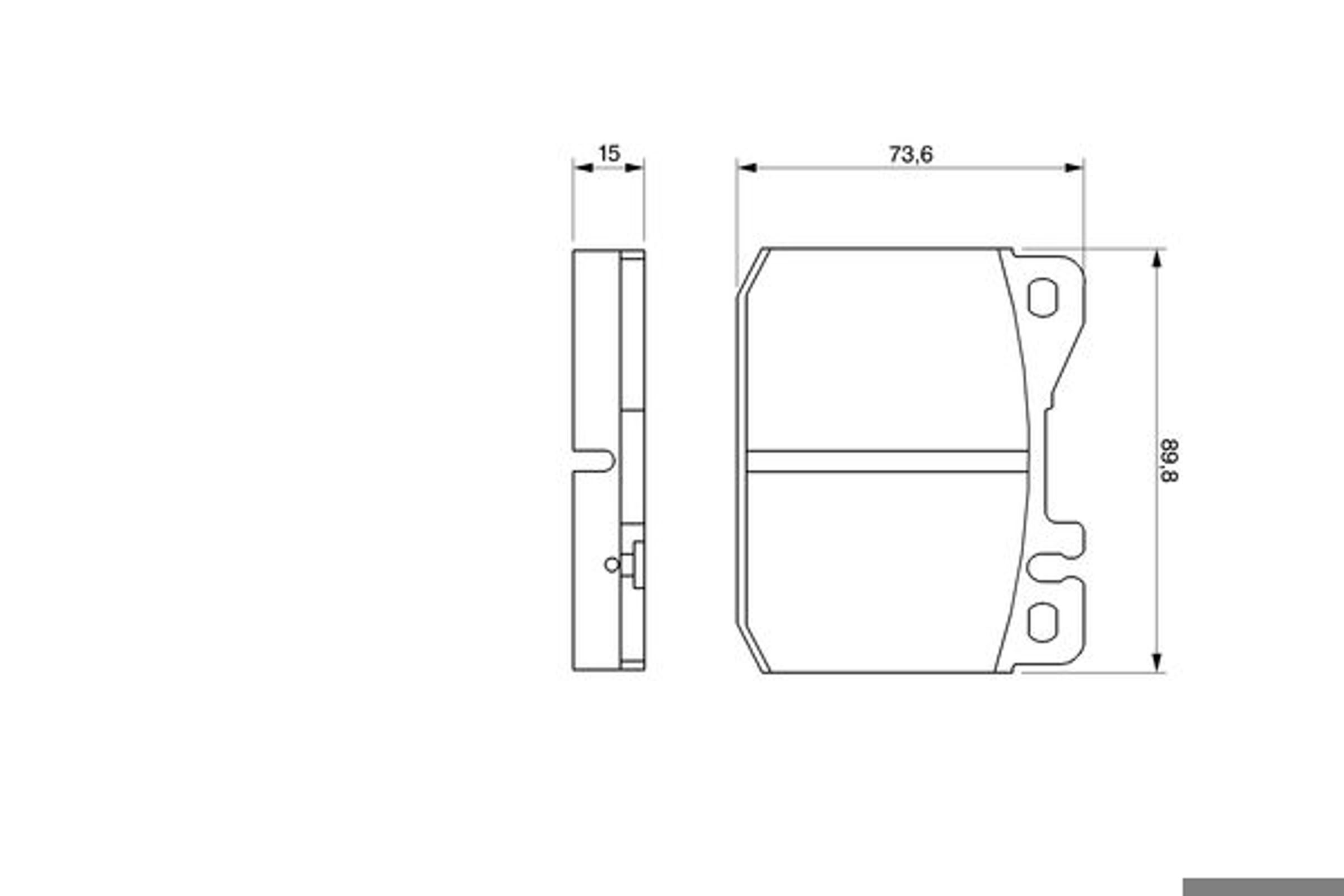 Колодки тормозные дисковые BOSCH 0986463921