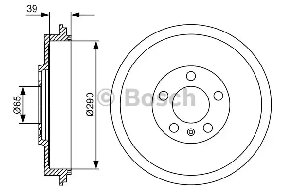 Тормозной барабан BOSCH 0986477152