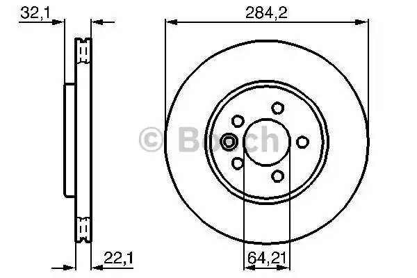 Тормозной диск BOSCH 0986478314