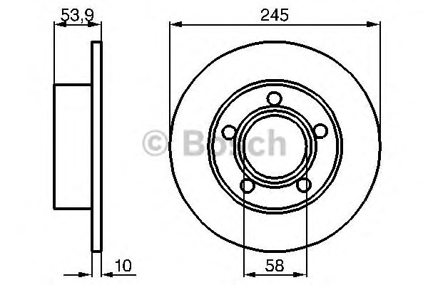 Тормозной диск BOSCH 0986478461