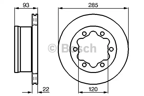 Тормозной диск BOSCH 0986478555