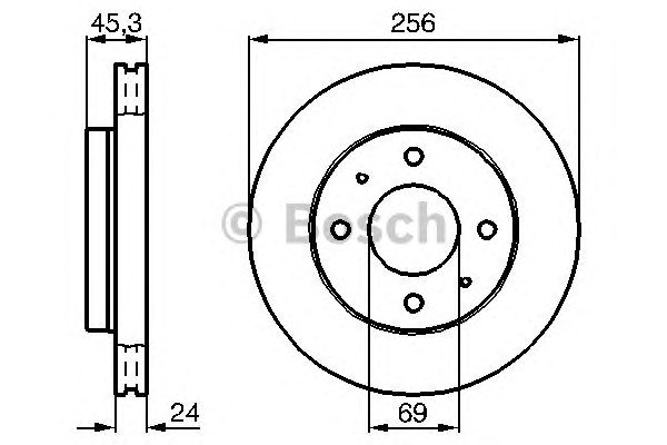 Тормозной диск BOSCH 0986478652