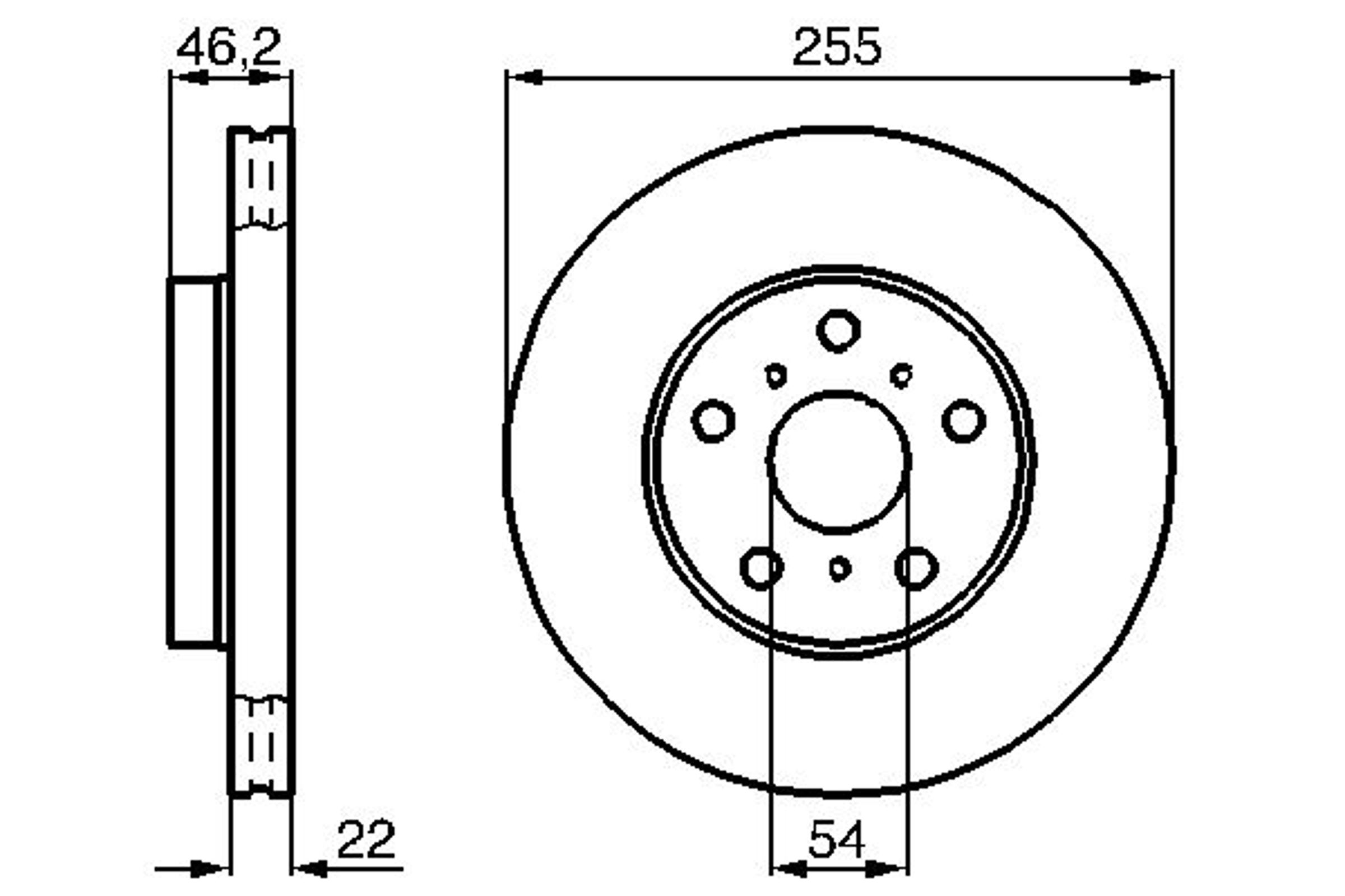 Диск тормозной BOSCH 0986478725