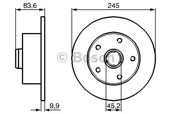 Тормозной диск BOSCH 0986478759