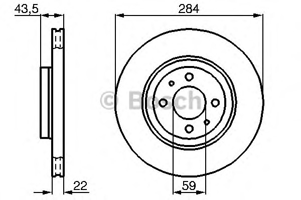 Тормозной диск BOSCH 0986478810