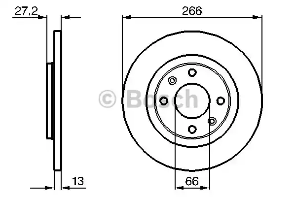 Тормозной диск BOSCH 0986478847