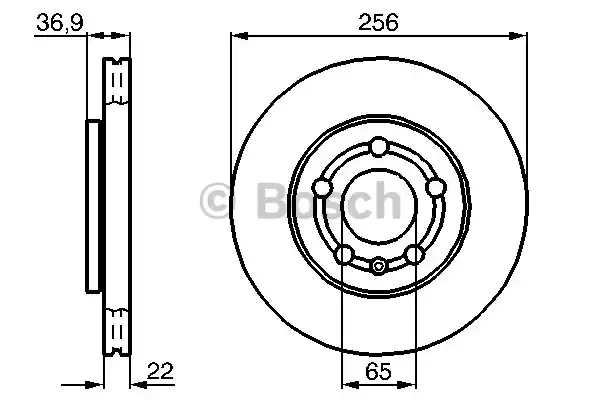 Тормозной диск BOSCH 0986478853