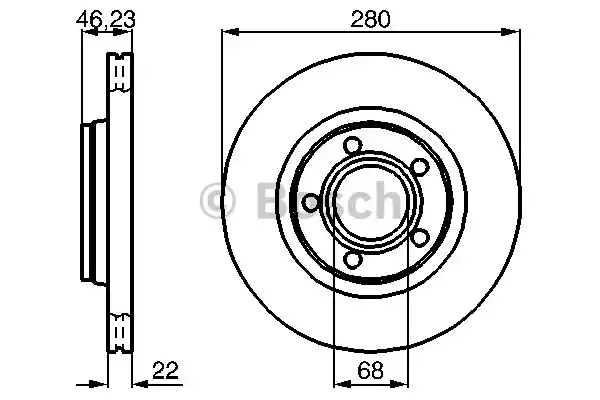 Тормозной диск BOSCH 0986478869