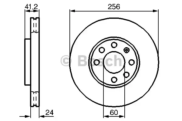 Тормозной диск BOSCH 0986478881