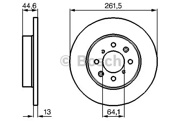 Тормозной диск BOSCH 0986478889