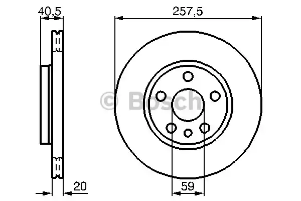Тормозной диск BOSCH 0986478896