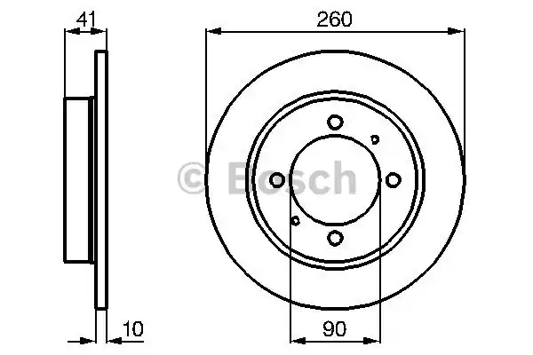 Тормозной диск BOSCH 0986478898