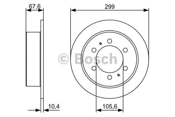 Тормозной диск BOSCH 0986478999