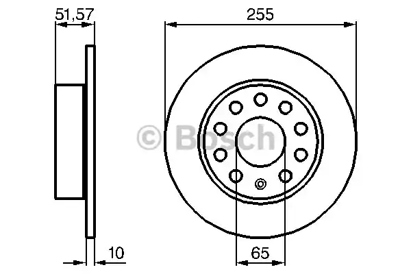 Тормозной диск BOSCH 0986479099