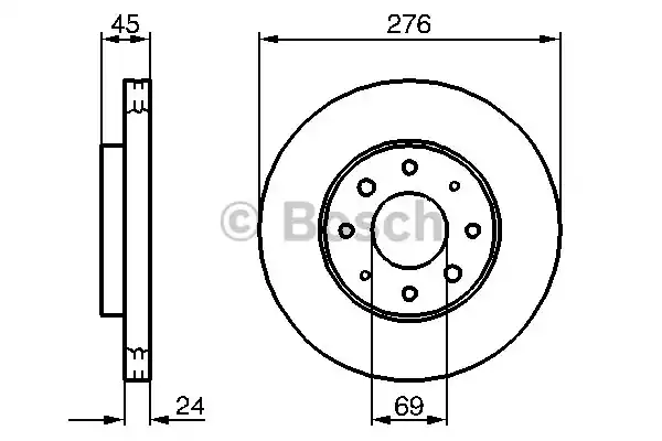 Диск тормозной BOSCH 0986479140