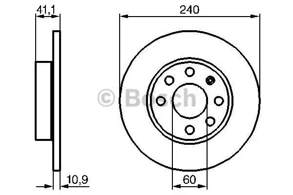 Тормозной диск BOSCH 0986479189