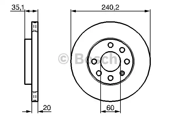 Диск тормозной BOSCH 0986479190