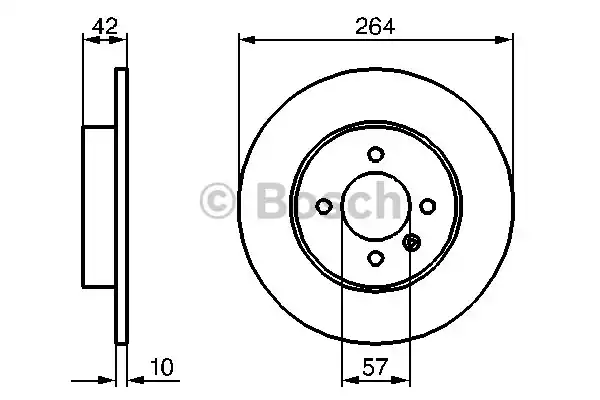 Тормозной диск BOSCH 0986479191
