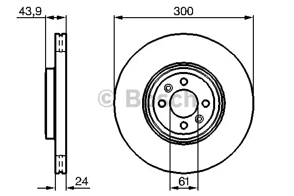 Тормозной диск BOSCH 0986479209