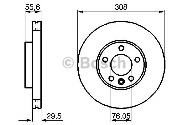 Тормозной диск BOSCH 0986479211