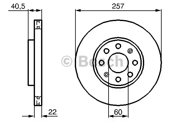 Тормозной диск BOSCH 0986479223