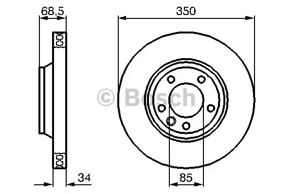 Тормозной диск BOSCH 0986479249