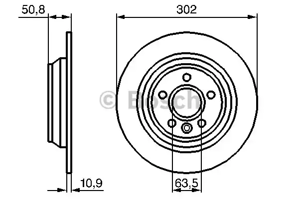Тормозной диск BOSCH 0986479254