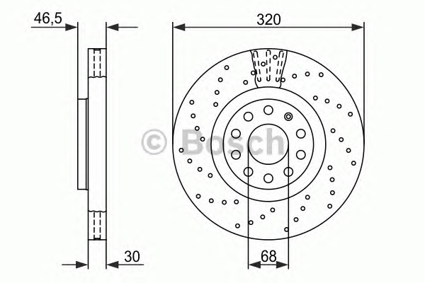 Тормозной диск BOSCH 0986479258