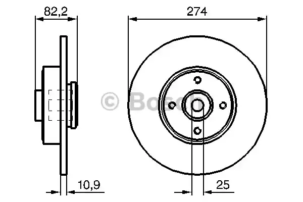 Тормозной диск BOSCH 0986479270