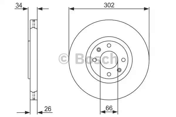 Тормозной диск BOSCH 0986479288