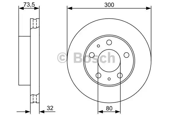 Тормозной диск BOSCH 0986479315