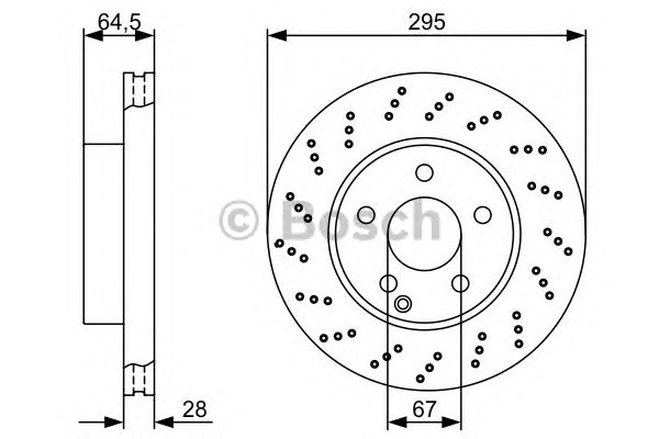 Диск тормозной BOSCH 0986479331