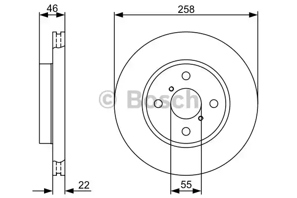 Тормозной диск BOSCH 0986479363