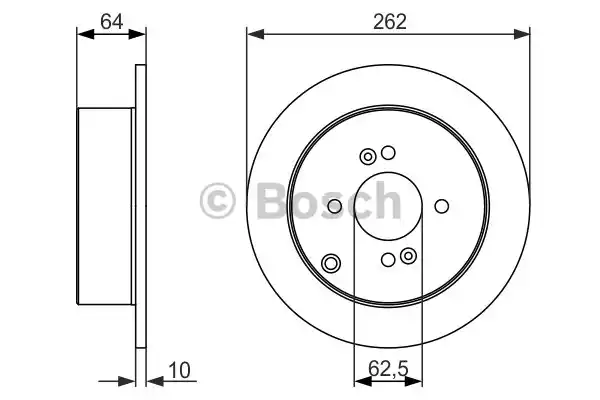 Тормозной диск BOSCH 0986479371