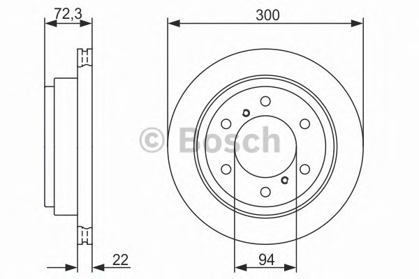 Диск тормозной BOSCH 0986479373