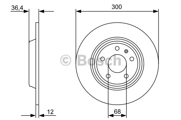 Тормозной диск BOSCH 0986479382