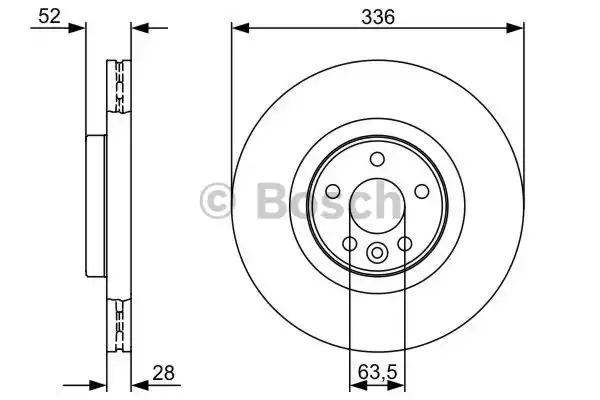 Тормозной диск BOSCH 0986479395
