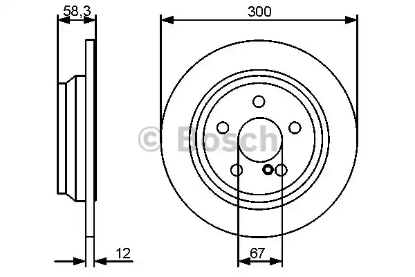 Тормозной диск BOSCH 0986479414