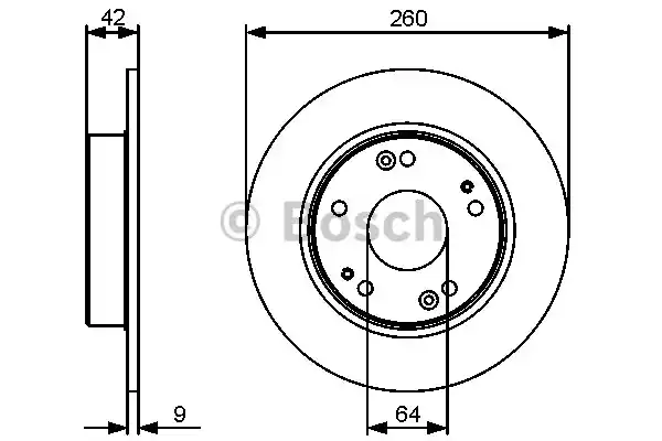 Тормозной диск BOSCH 0986479451