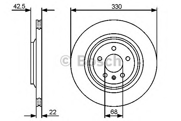 Диск тормозной BOSCH 0986479457