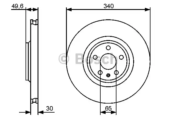 Тормозной диск BOSCH 0986479464