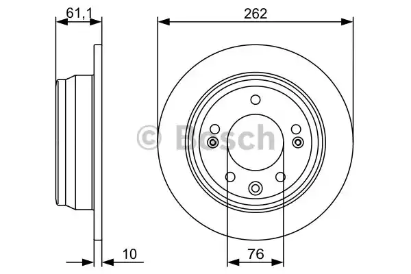 Тормозной диск BOSCH 0986479508