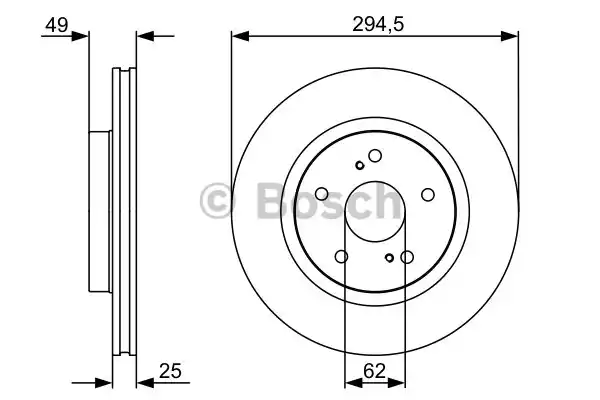 Диск тормозной BOSCH 0986479559