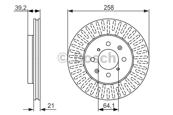 Тормозной диск BOSCH 0986479594
