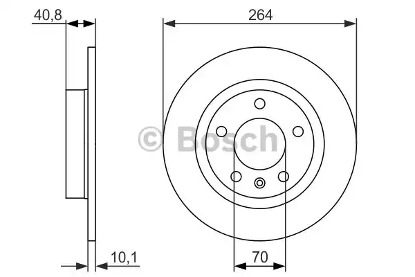 Диск тормозной BOSCH 0986479715