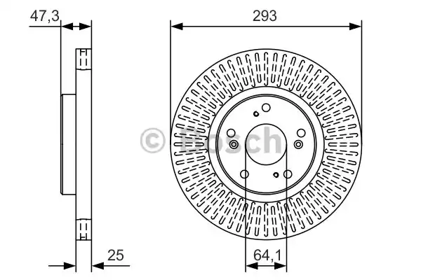 Тормозной диск BOSCH 0986479B02