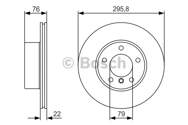Тормозной диск BOSCH 0986479R72