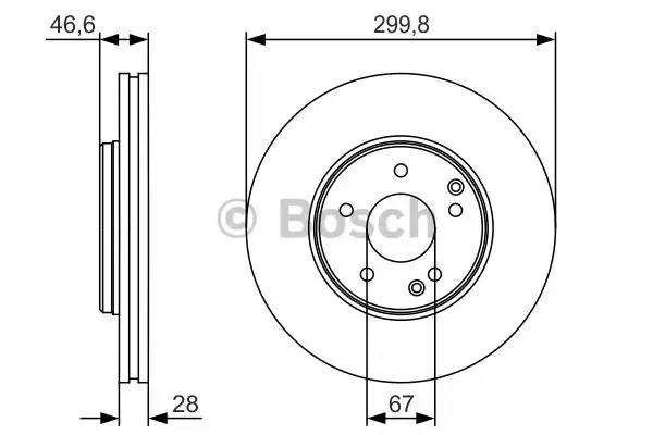 Тормозной диск BOSCH 0986479R79